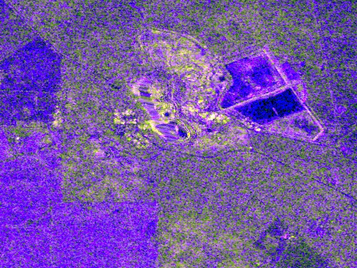 Radar backscatter over the asset